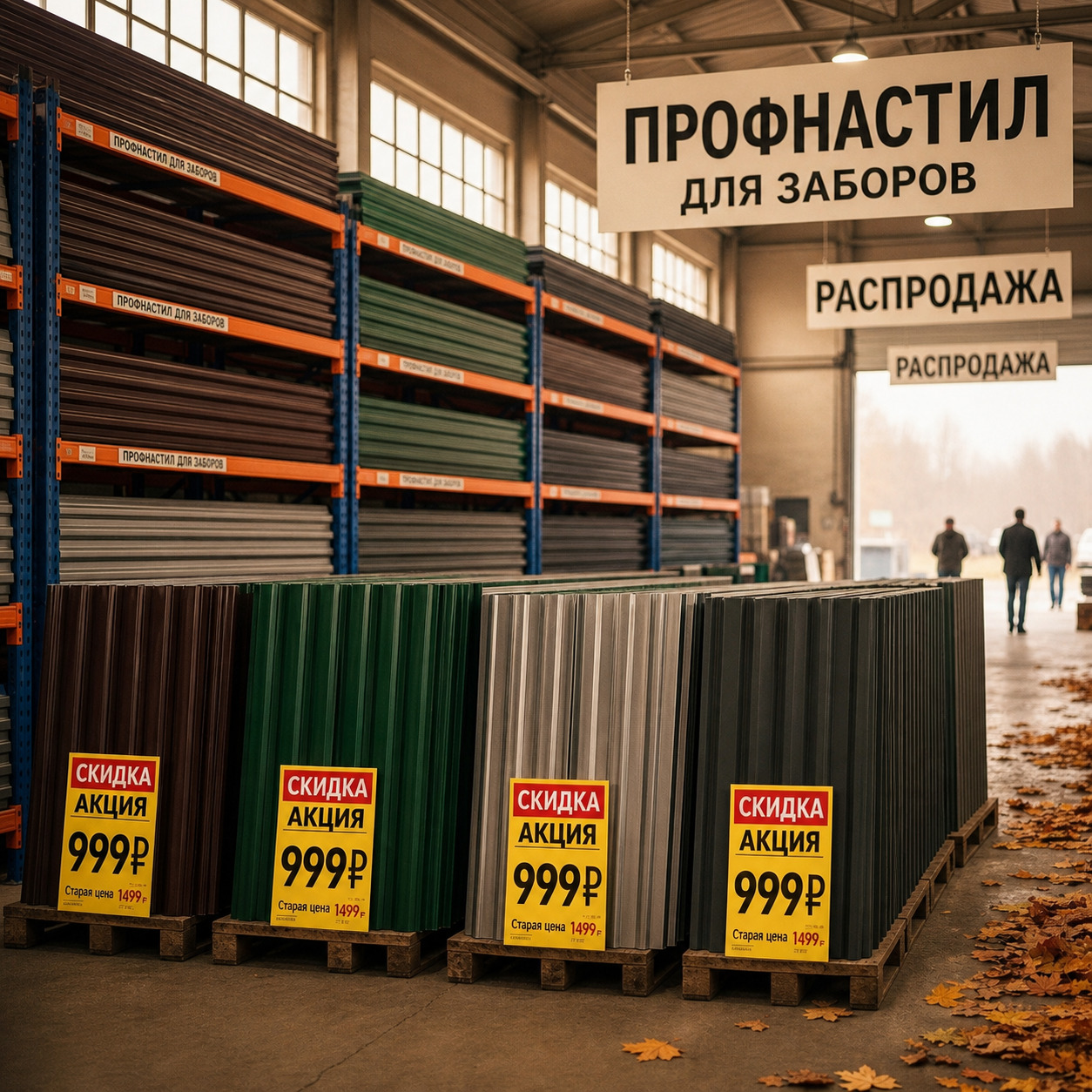 Осенние скидки на стройматериалы для заборов