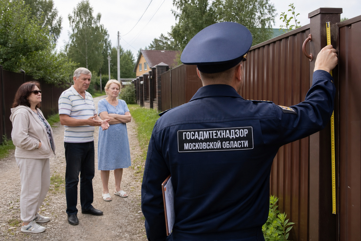 Проверка забора в СНТ Подмосковья: штрафы за нарушения