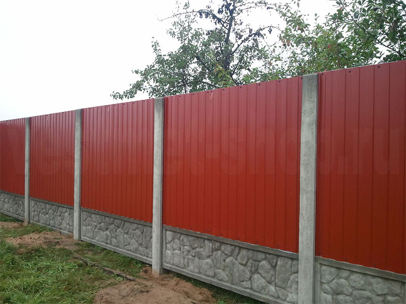 Виды профнастила для заборов - изображение