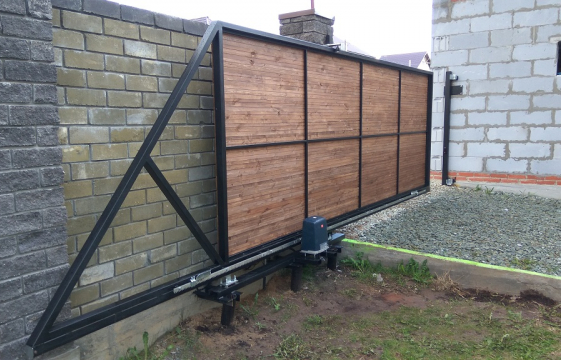 Откатные ворота своими руками